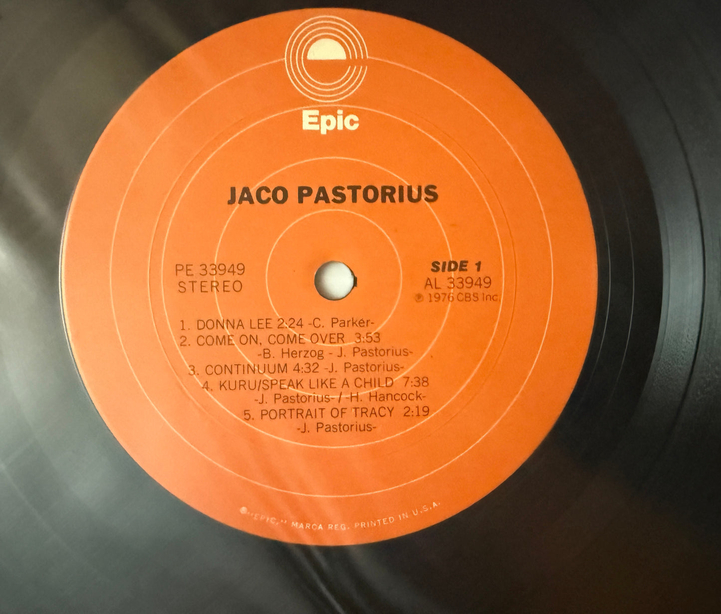 Jaco Pastorius - Jaco Pastorius (1976 Epic)