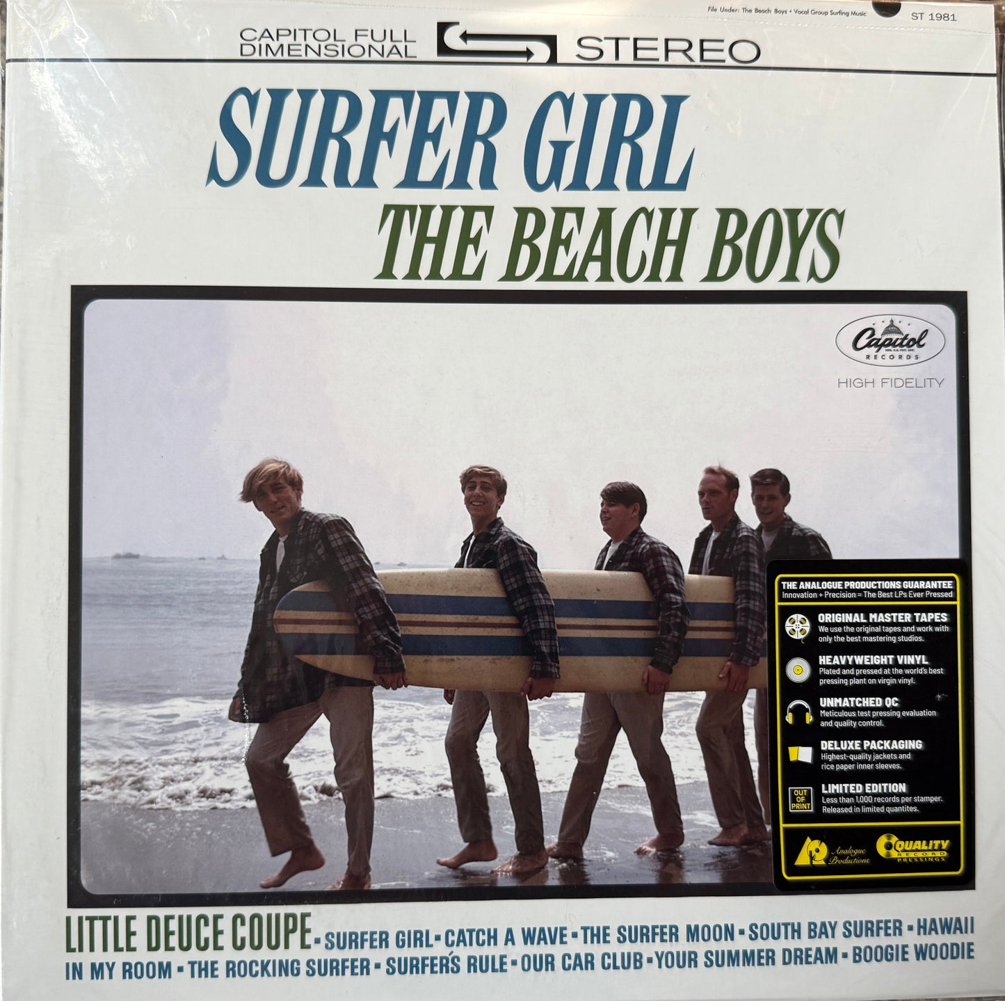 Beach Boys - Surfer Girl (Analogue Productions 2XLP Stereo) Sealed