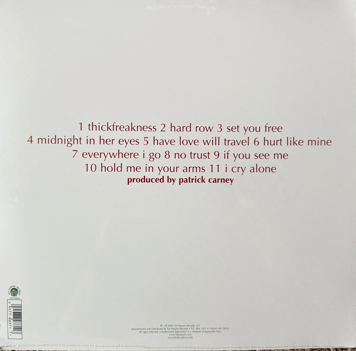 The Black Keys - Thickfreakness (Factory Sealed)