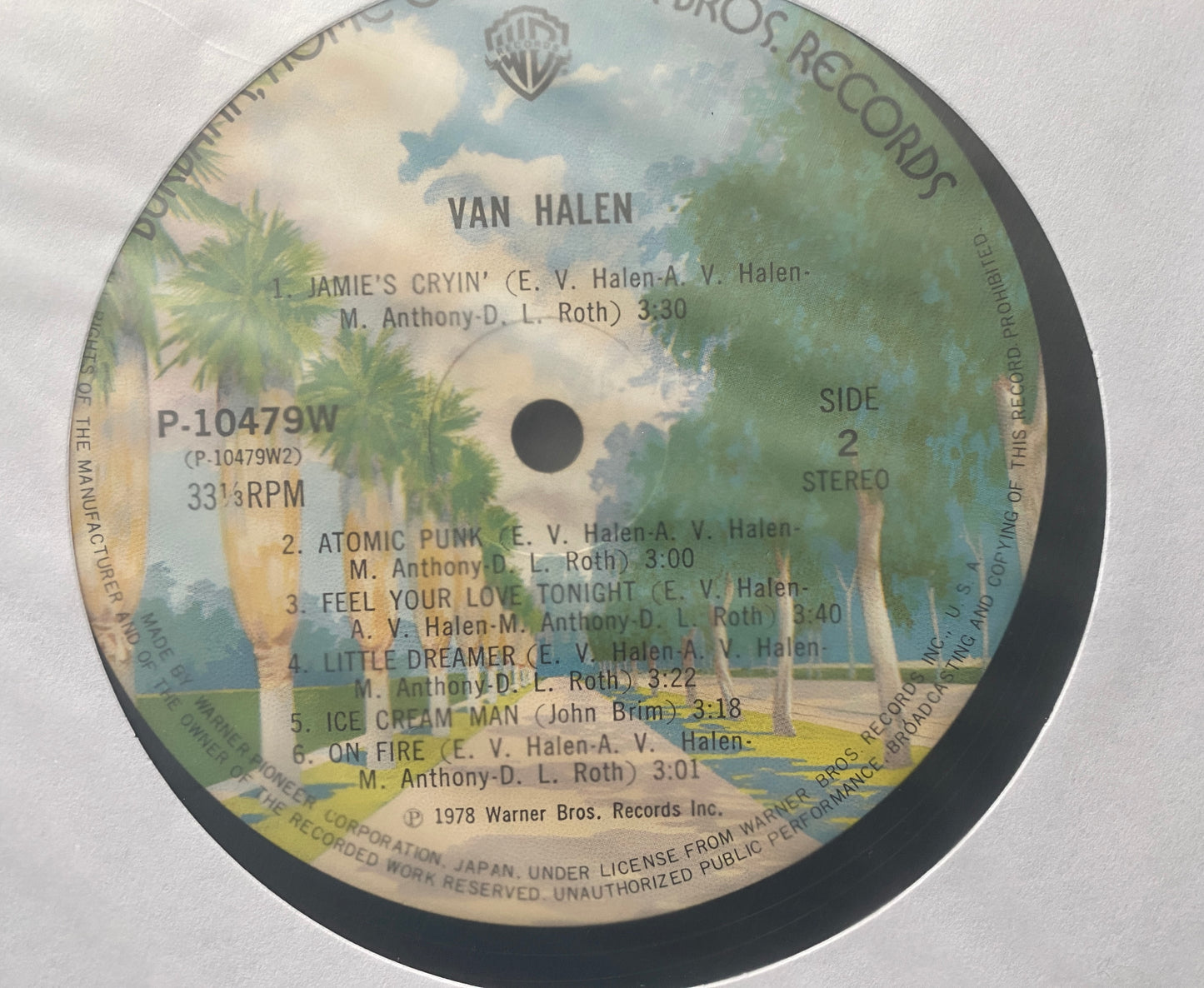 Van Halen - Van Halen (1978 Japan Press No OBI)