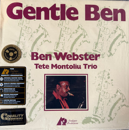 Ben Webster & Tete Montoliu Trio - Gentle Ben (AP 2XLP) Factory Sealed