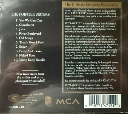 The Pointer Sisters - Self Titled (Mobile Fidelity Sound Lab) 24K Gold CD Factory Sealed