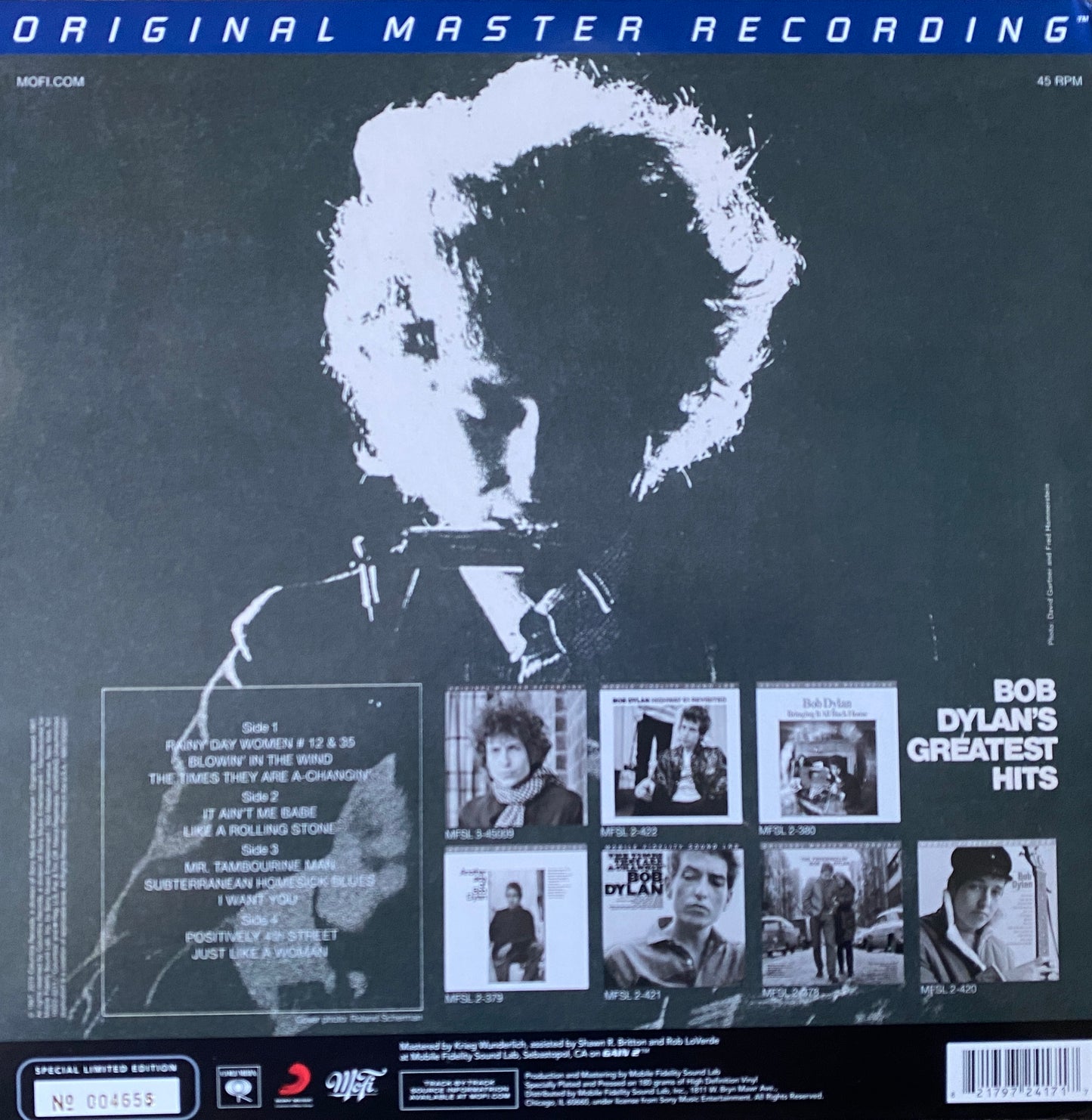 Bob Dylan - Greatest Hits (MFSL) 2XLP