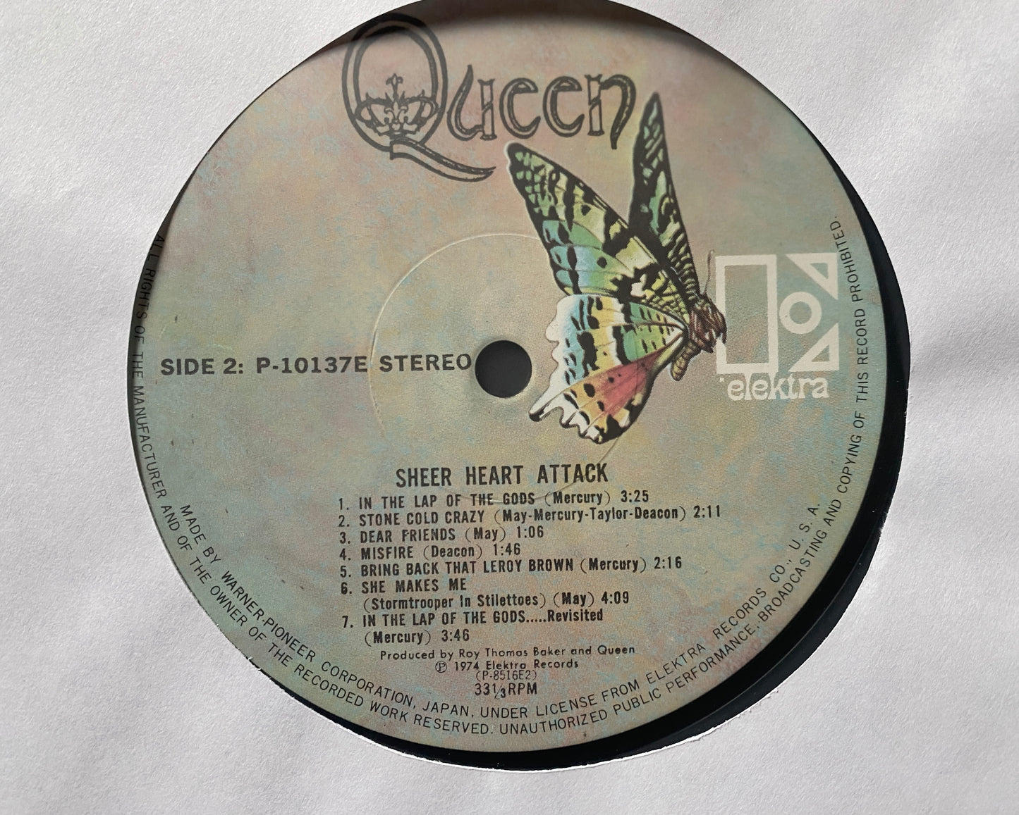 Queen - Sheer Heart Attack (1975 Japan Press No OBI)