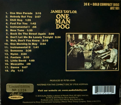 James Taylor - One Man Dog (Audio Fidelity Gold CD)