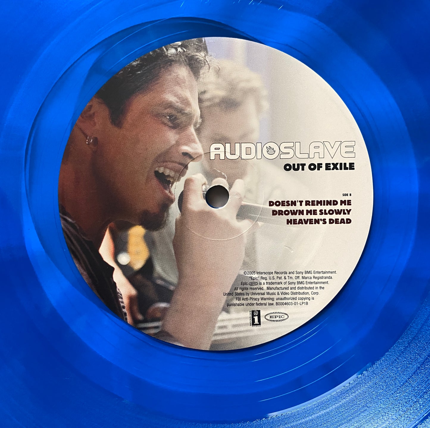 Audioslave - Out Of Exile (2005 First U.S. Press 2XLP Blue Vinyl)