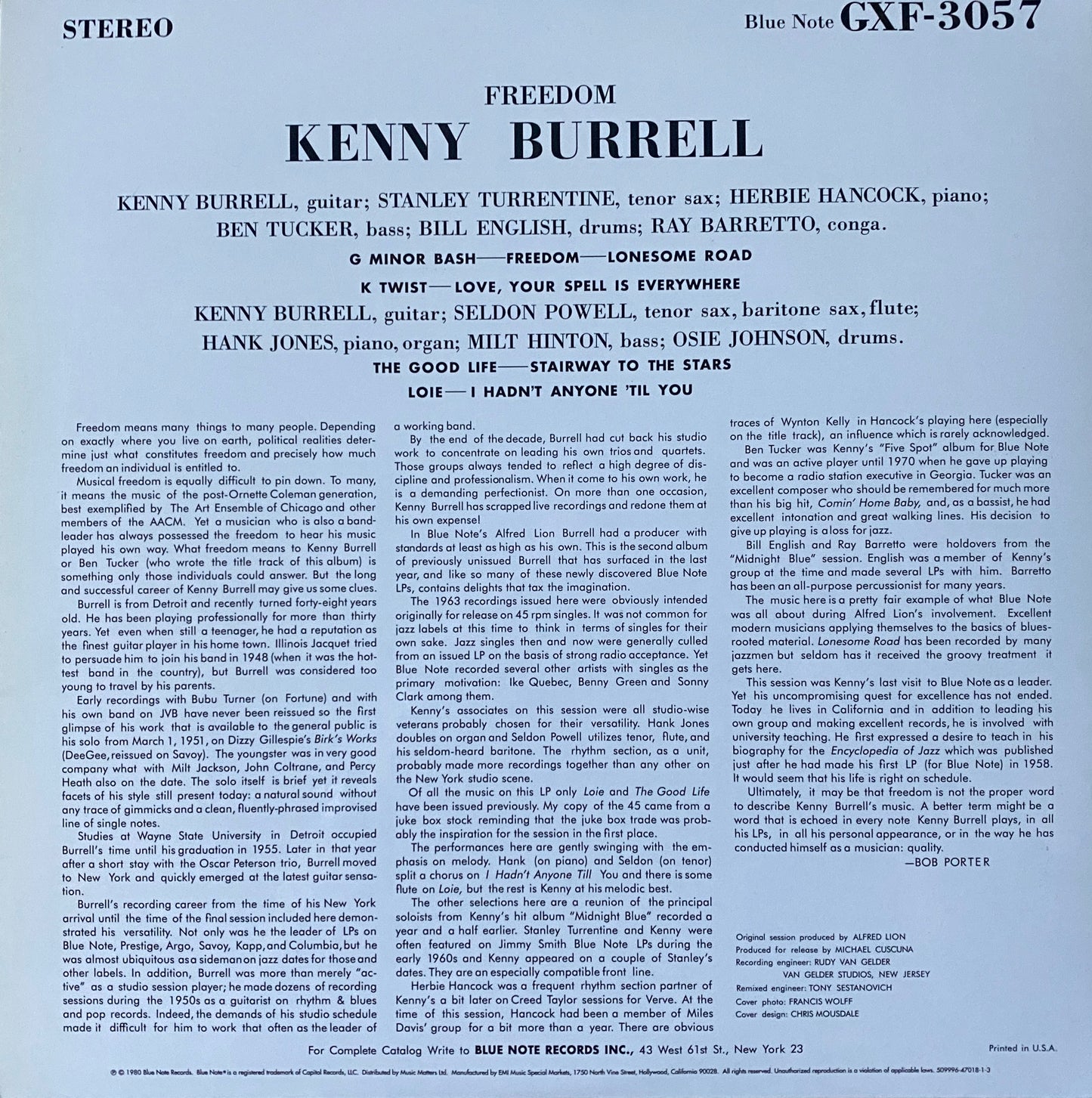 Kenny Burrell - Freedom (Music Matters)