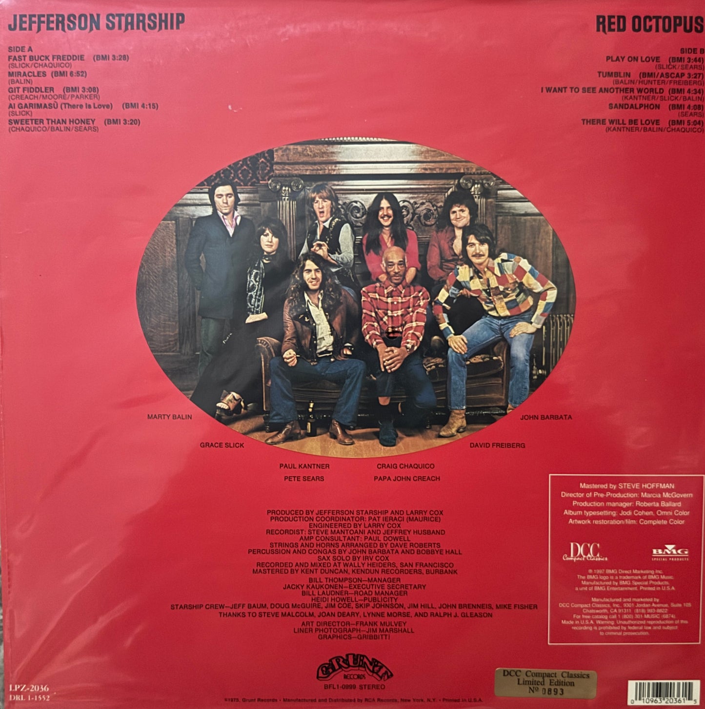 Jefferson Starship - Red Octopus (DCC Compact Classics) Factory Sealed