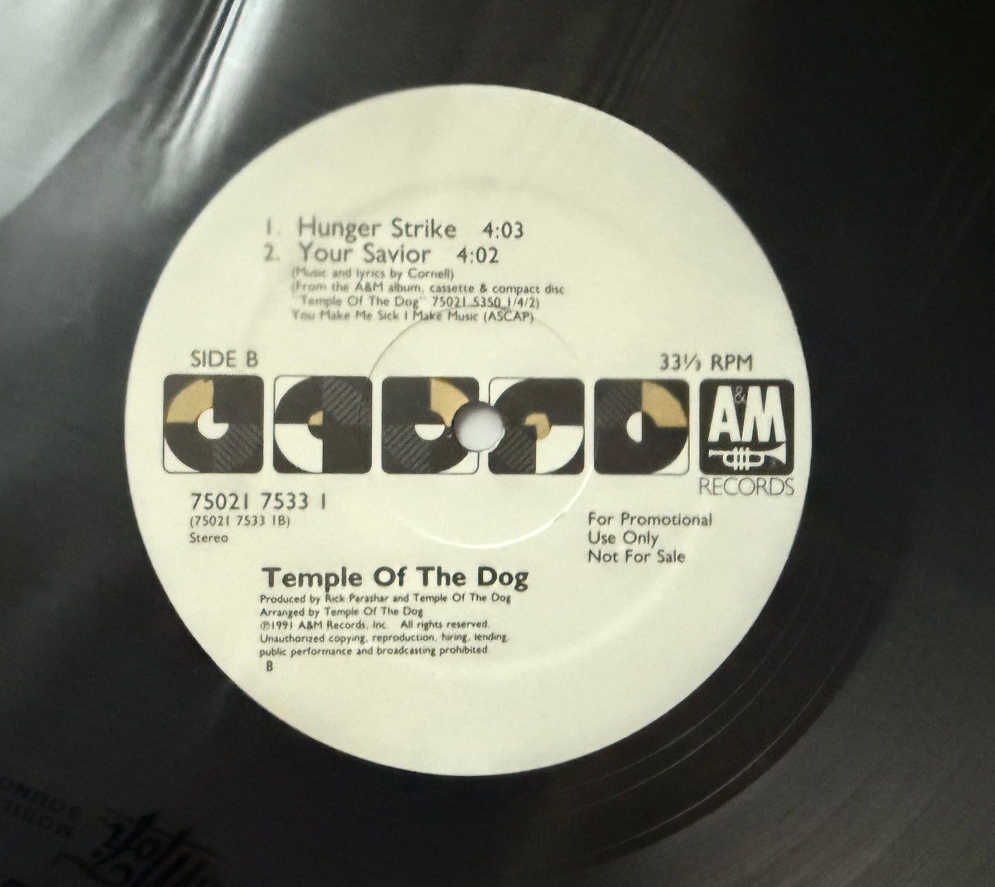 Temple Of The Dog - Pushin’ Forward Back EP (1991 U.S. 12” Promo)