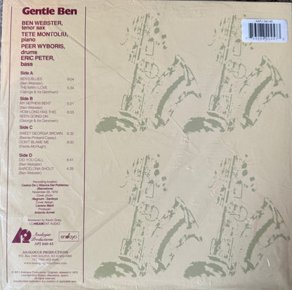 Ben Webster & Tete Montoliu Trio - Gentle Ben (AP 2XLP) Factory Sealed