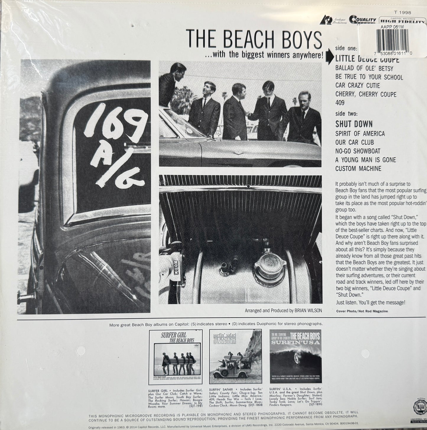 Beach Boys - Little Deuce Coupe (Analogue Productions) Sealed