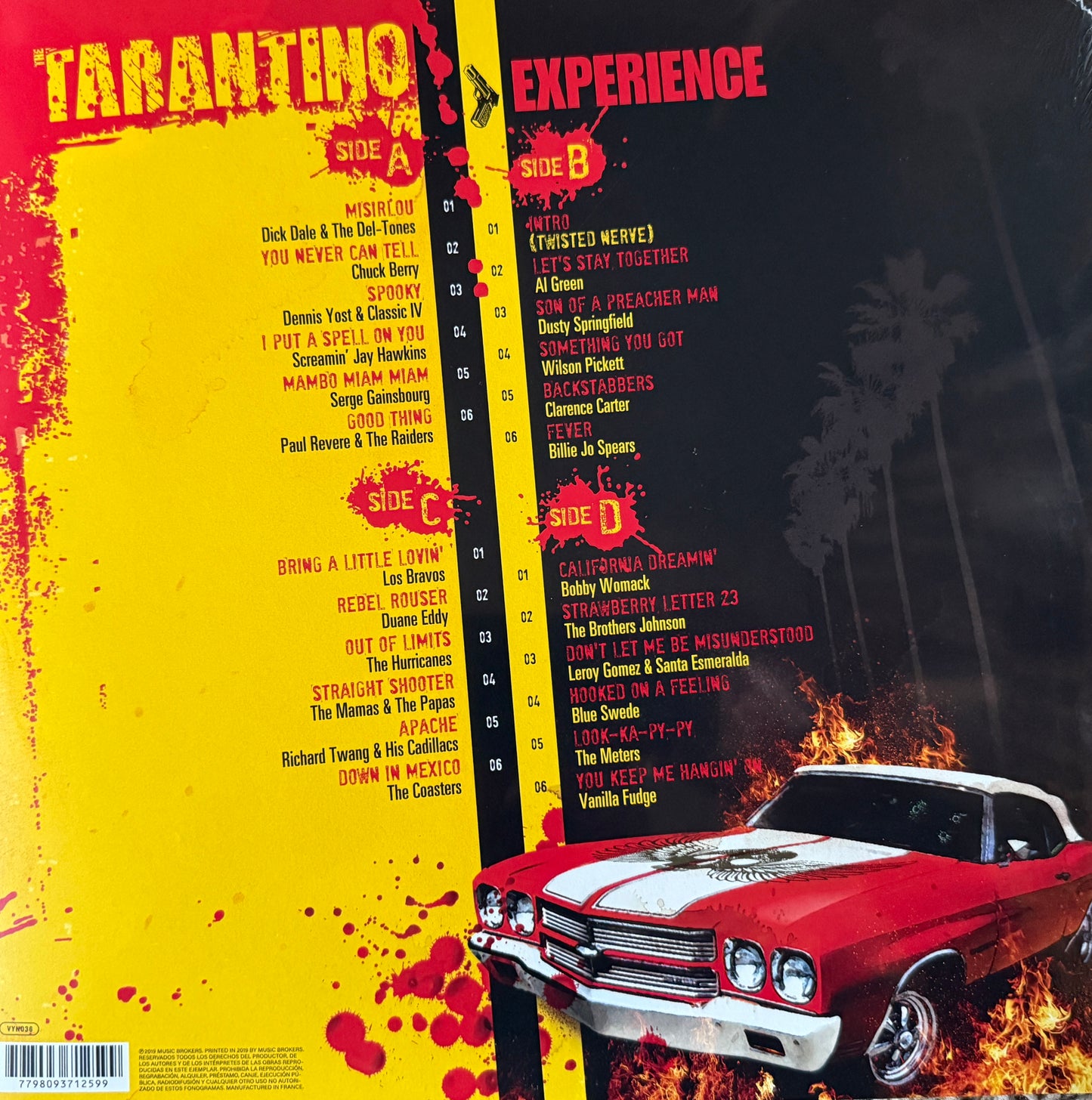 Tarantino Experience - Music From His Films (2XLP Factory Sealed Color Vinyl)