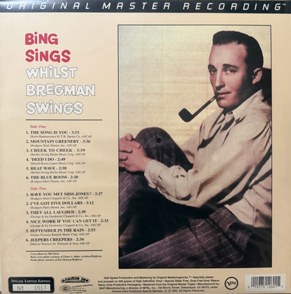 Bing Crosby/Buddy Bregman - Bing Sings Whilst Bregman Swings (Mobile Fidelity Sound Lab Anadisq 200 Gram) Factory Sealed
