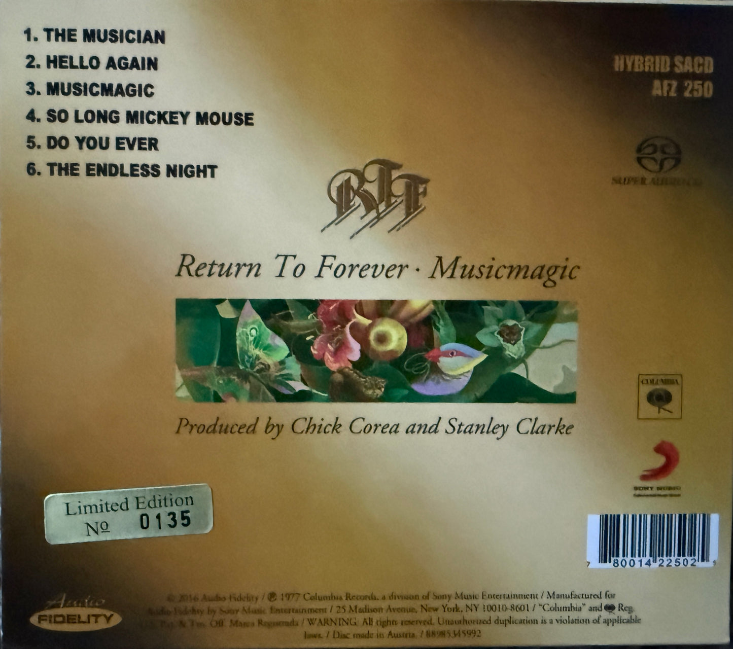 Return To Forever - MusicMagic (Audio Fidelity SACD)