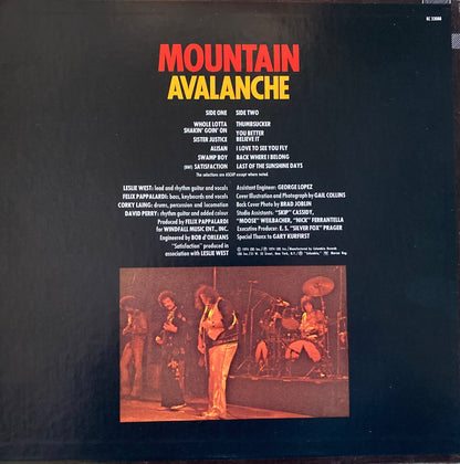 Mountain - Avalanche (1st U.S. Press)