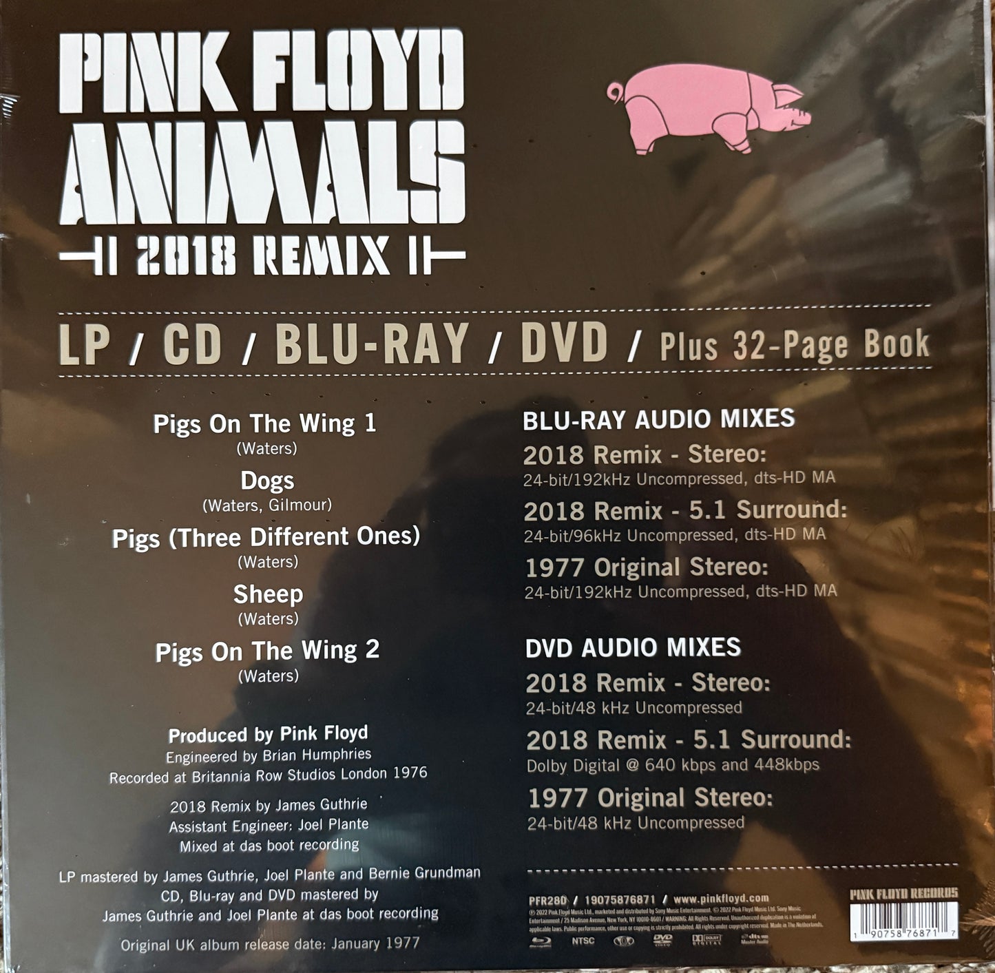 Pink Floyd - Animals (LP/Blu-Ray/DVD/CD Deluxe) Factory Sealed