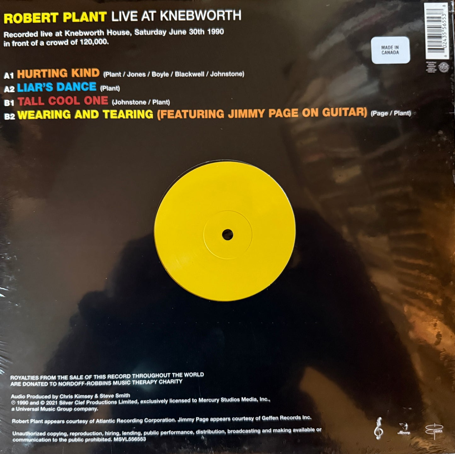 Robert Plant - Live At Knebworth (RSD Factory Sealed)