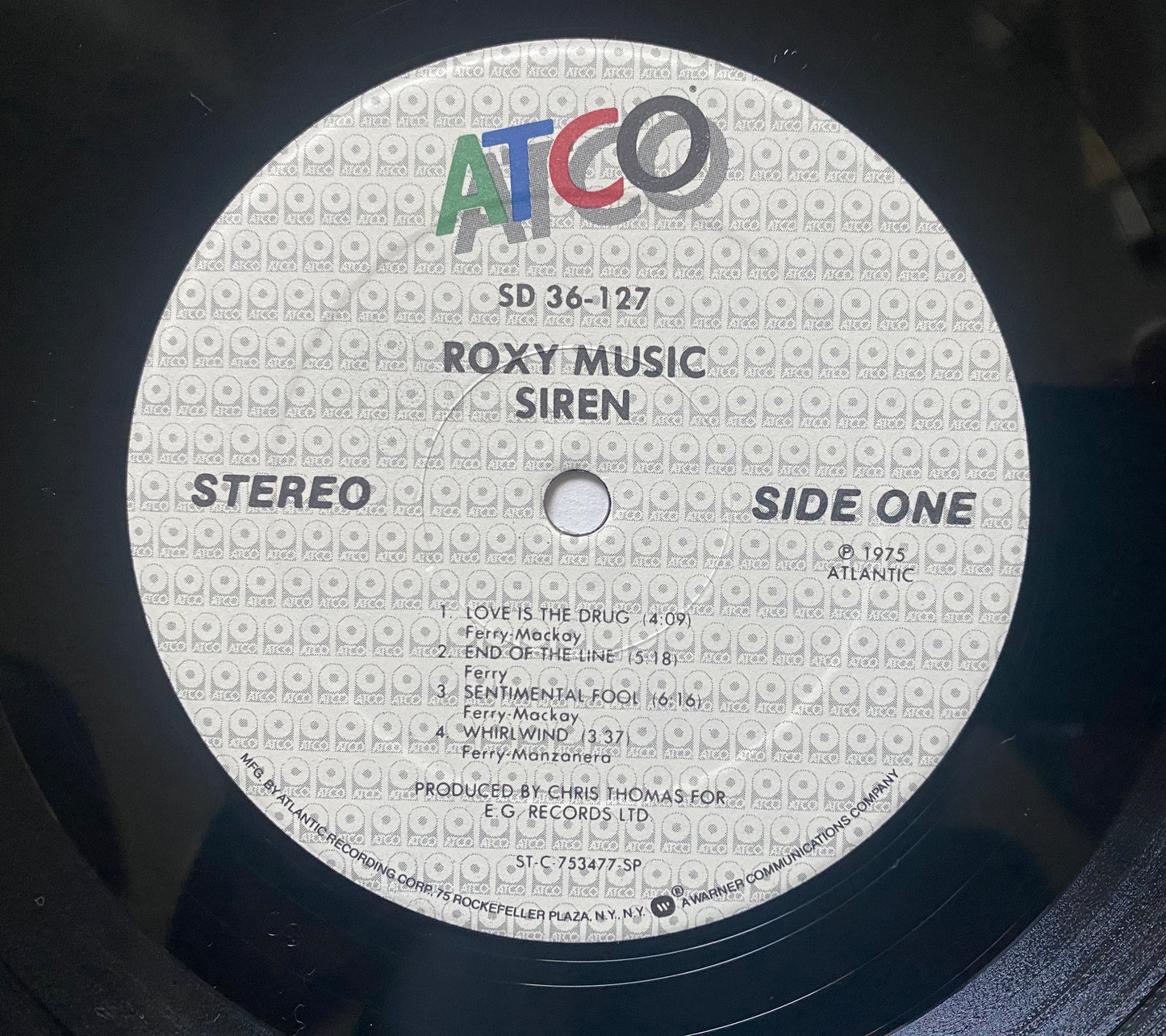 Roxy Music - Siren (1975 U.S. Pressing)