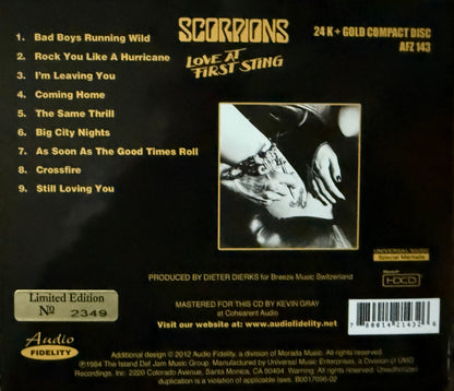 Scorpions - Love At First Sting (Audio Fidelity Gold CD)