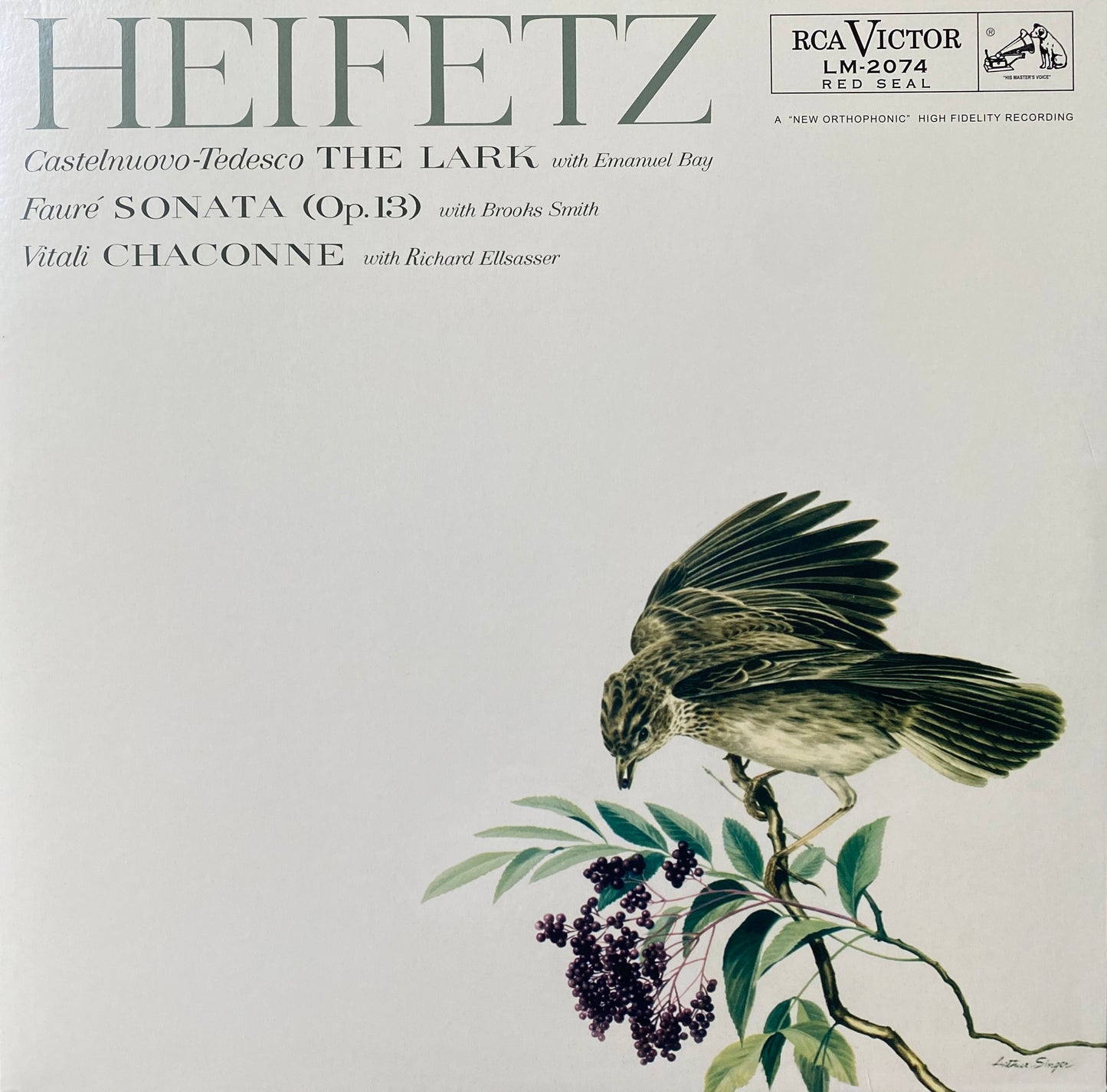 Heifetz - The Lark/Sonata OP. 13 (Analogphonic)