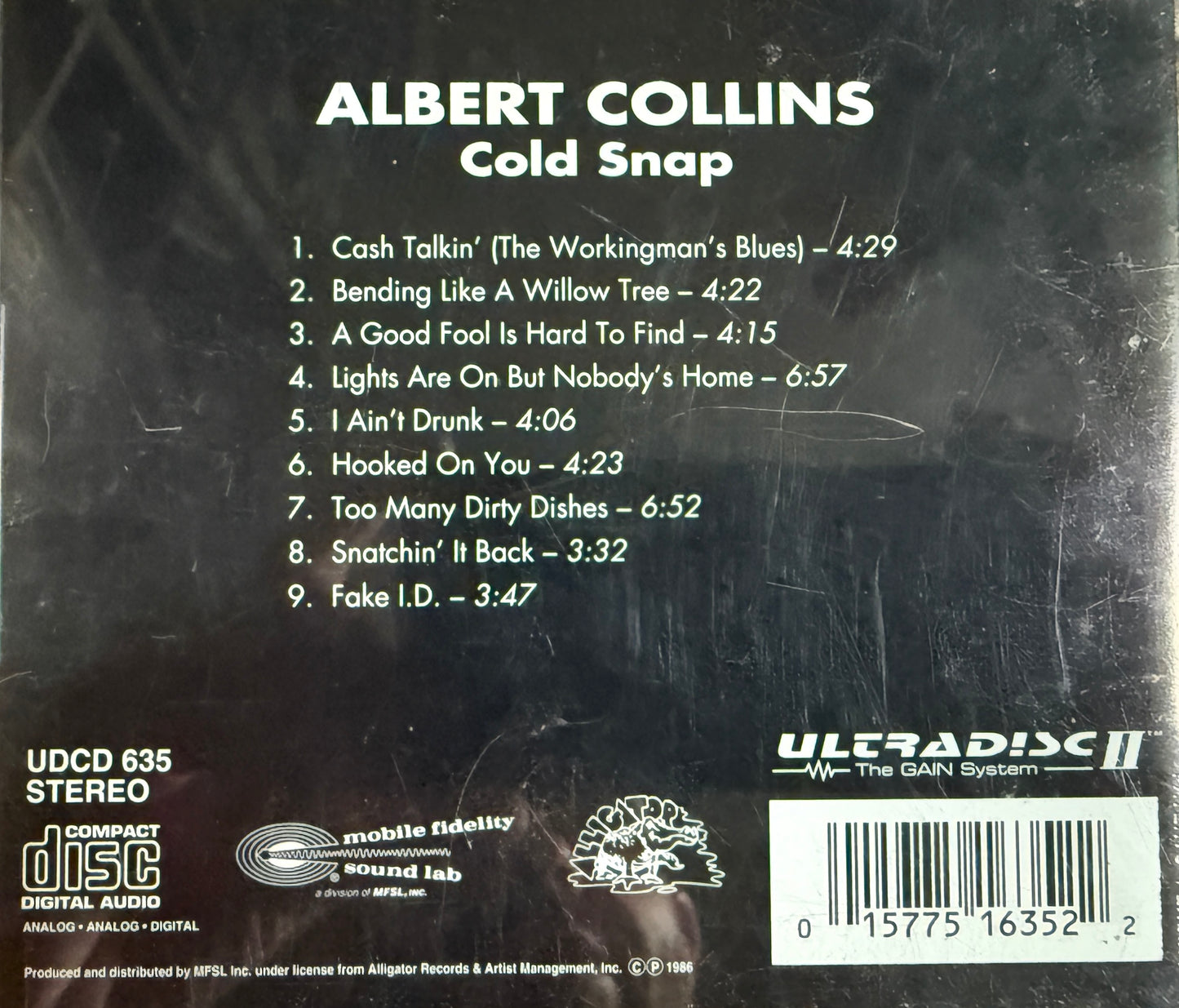 Albert Collins - Cold Snap (Mobile Fidelity 24K Gold CD)