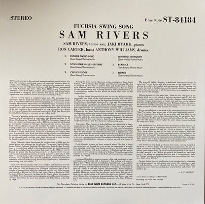 Sam Rivers - Fuchsia Swing Song (Music Matters 2XLP 45 RPM)