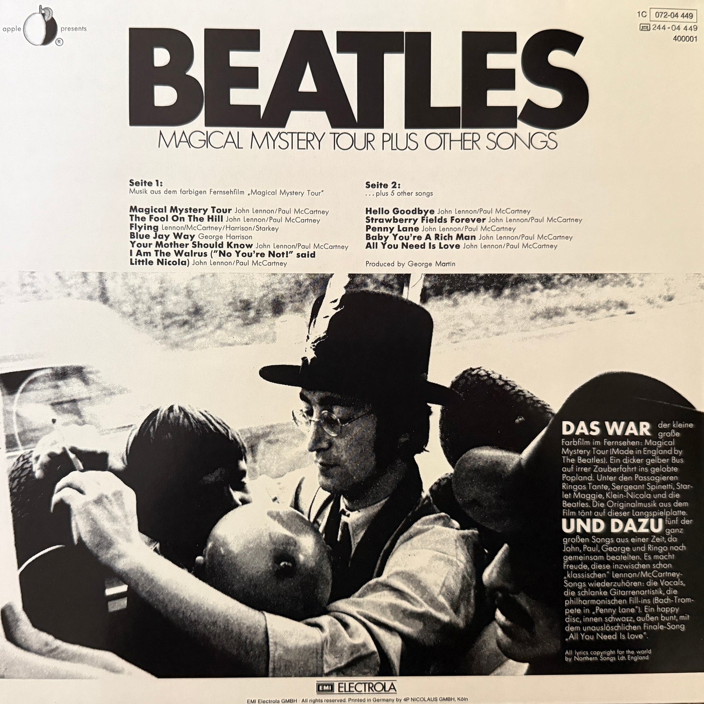 Beatles - Magical Mystery Tour (1977 German True Stereo Press)