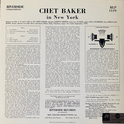 Chet Baker - In New York (Analogue Productions 45 RPM)