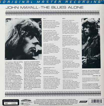 John Mayall - The Blues Alone (MFSL) Anadisq 200 Gram