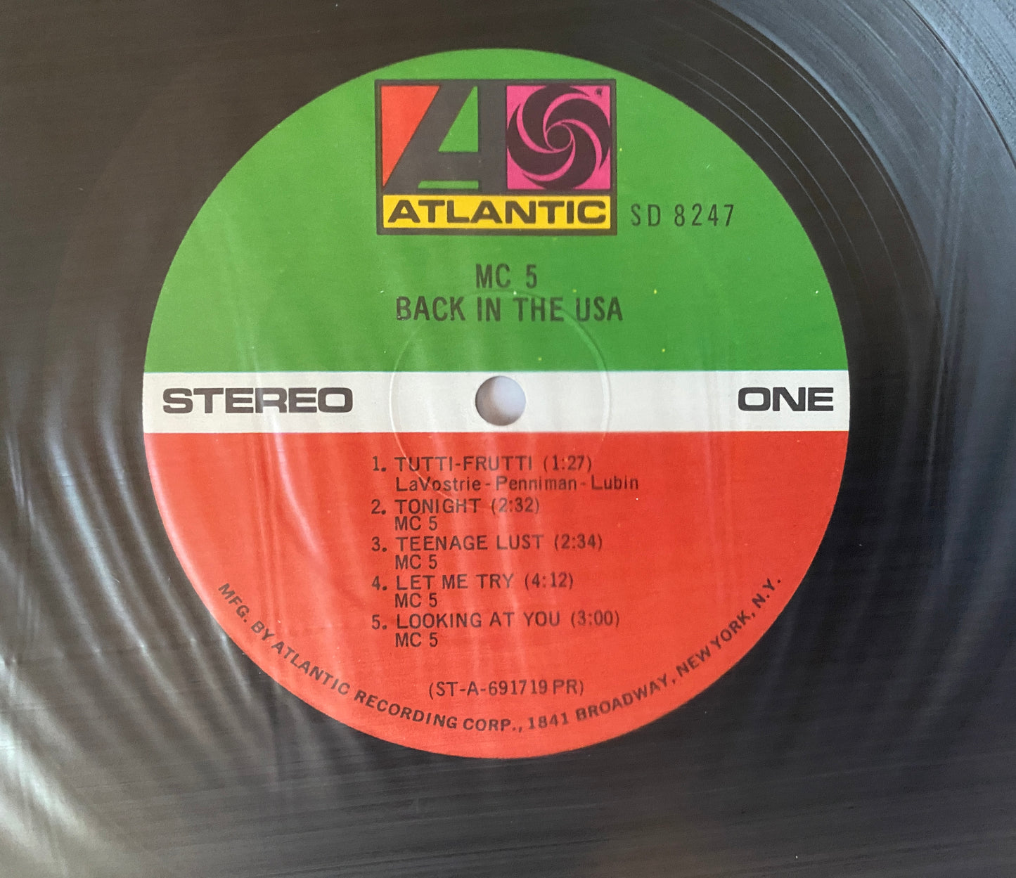 MC5 - Back In The USA (1970 U.S. Press)