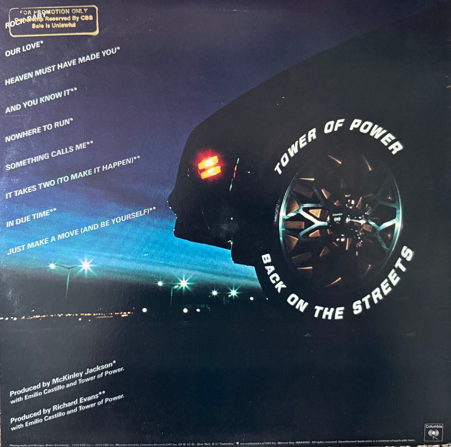 Tower Of Power - Back On The Streets (1979 U.S. White Label Promo)