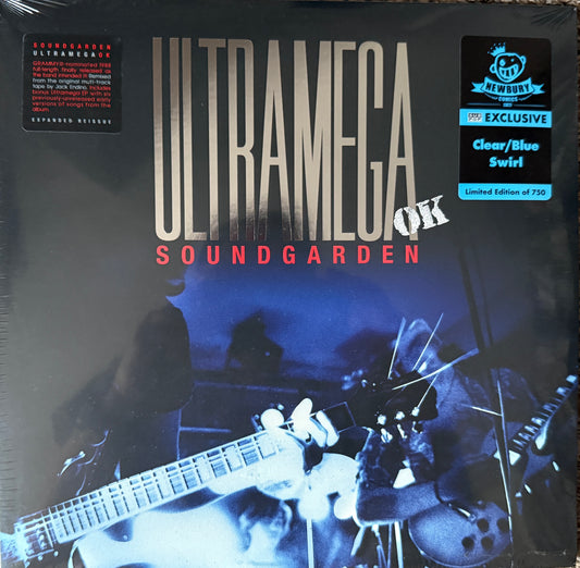 Soundgarden - UltraMega OK (Newbury Comics Ltd Edition Clear Blue Swirl) 2XLP Sealed