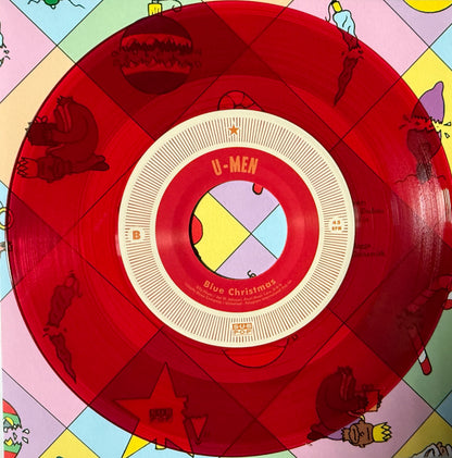 Green River/U-Men - Blue Christmas/Away In A Manger (Red Vinyl Ltd Edition)