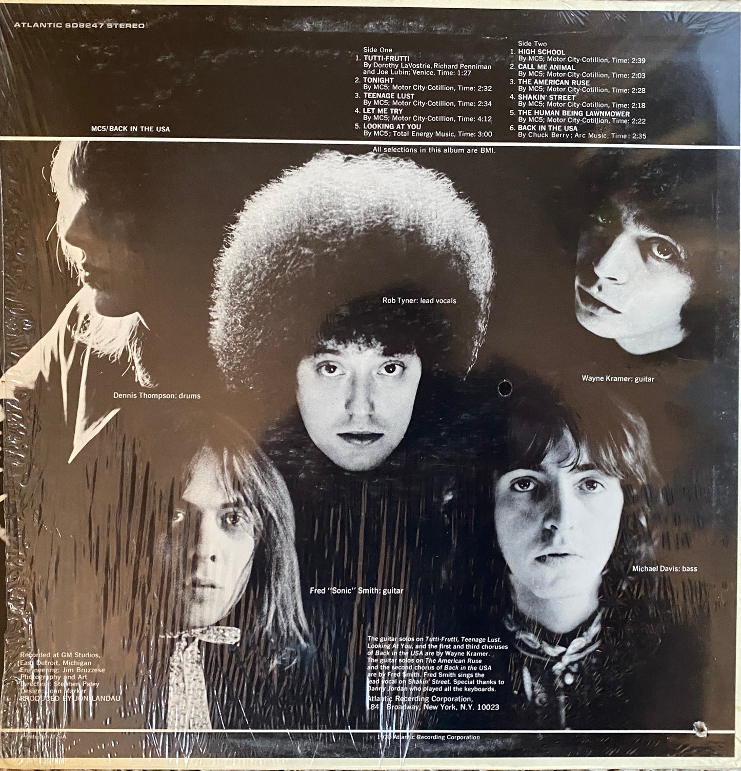 MC5 - Back In The USA (1970 U.S. Press)