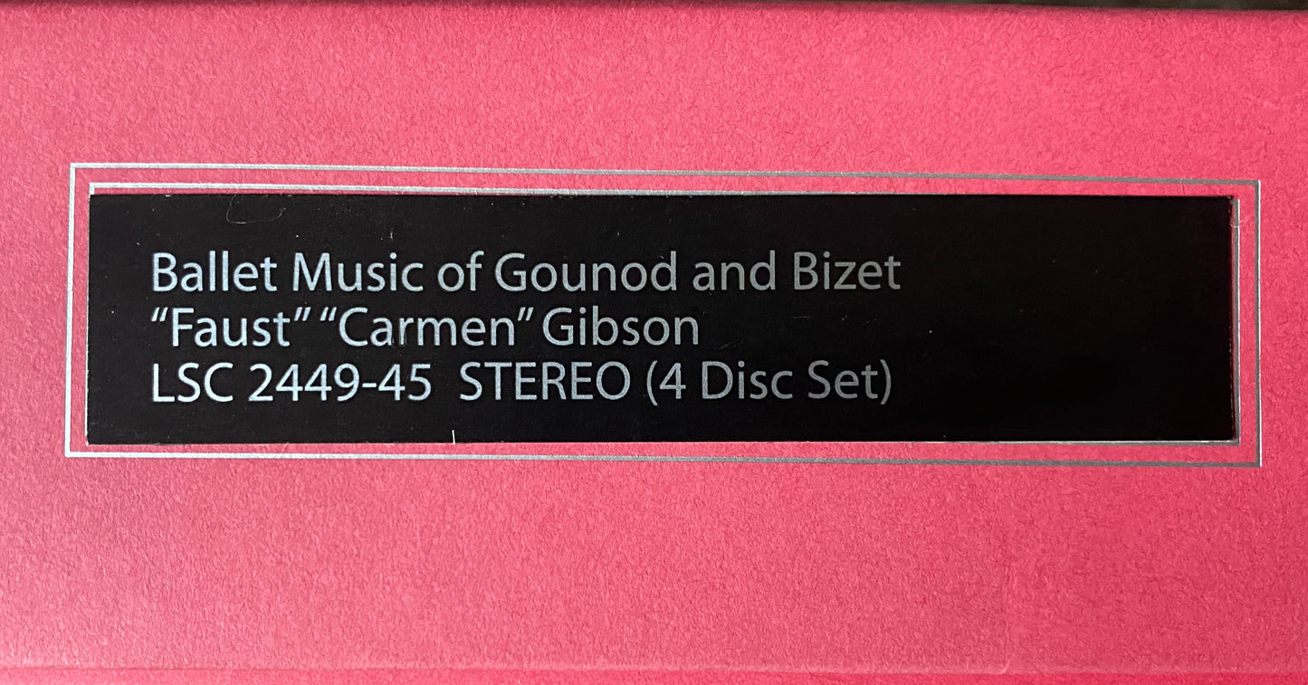 Gounod and Bizet - “Faust”, “Carmen” Gibson (Classic Records Single Sided Box Clarity)