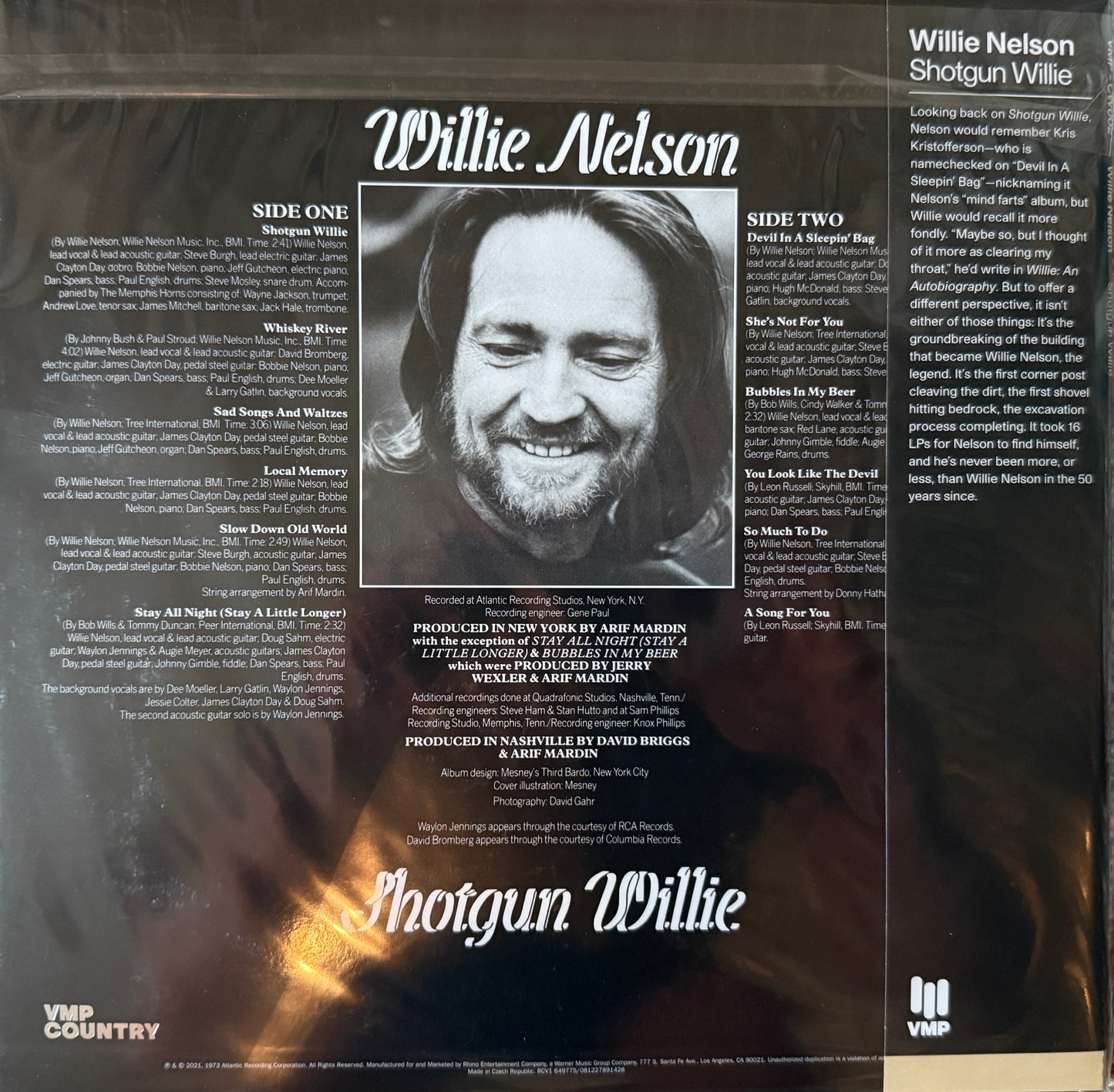 Willie Nelson. Shotgun Willie (VMP) Factory Sealed
