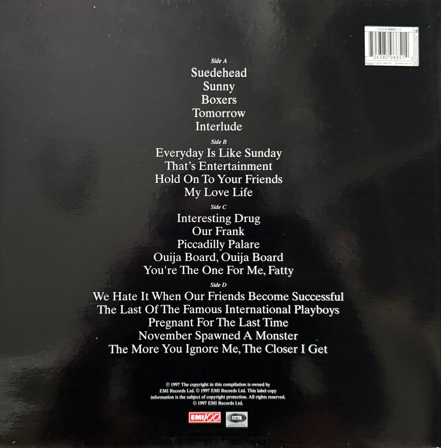 Morrissey - Suedehead (The Best Of) 1997 UK Press 2XLP