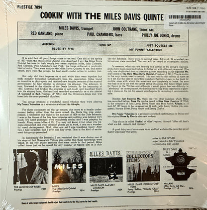 Miles Davis - Cookin’ (Indie Red) Factory Sealed