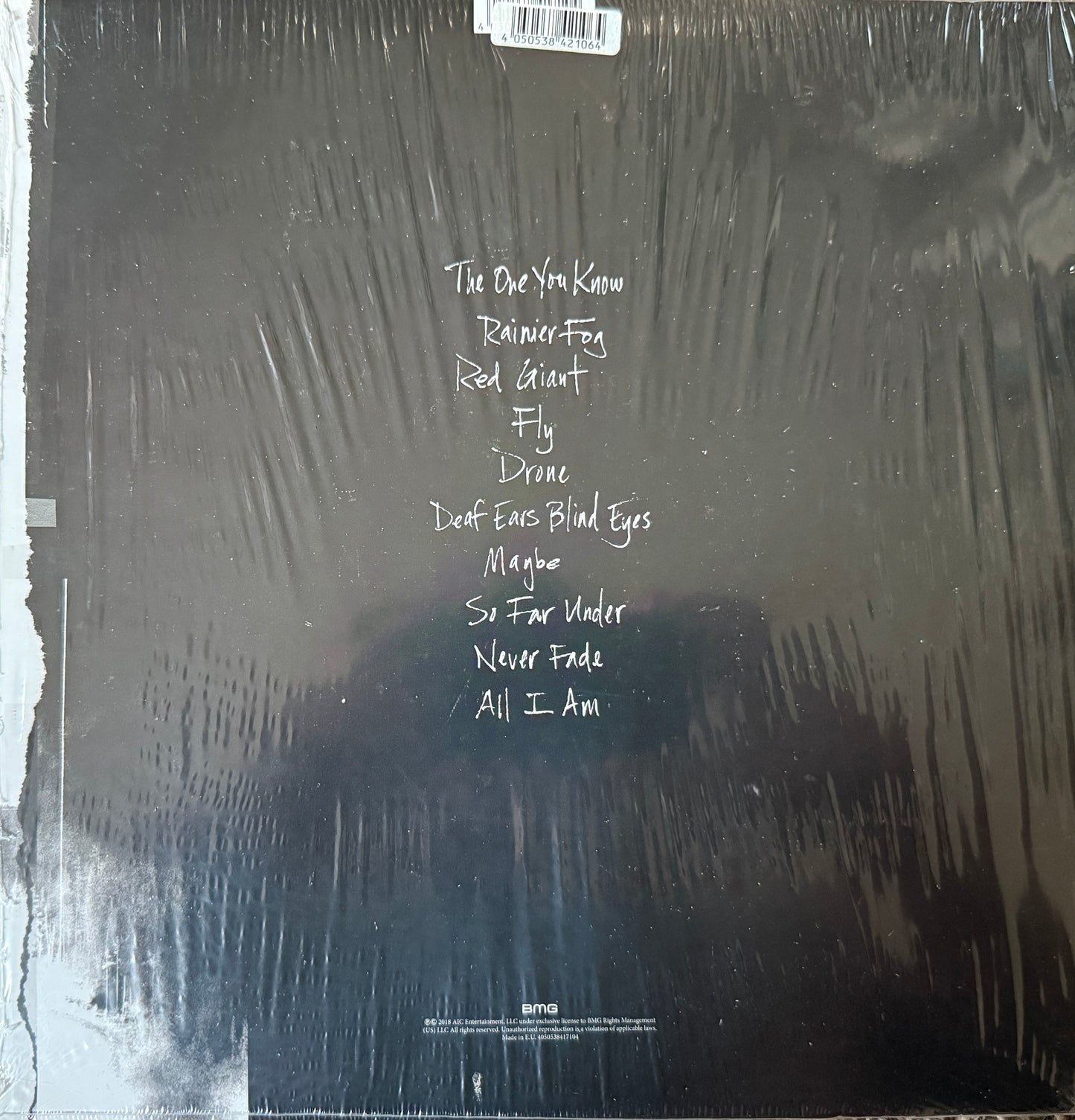 Alice In Chains - Rainier Fog (2018 Clear W/ Black Splatter) 2XLP