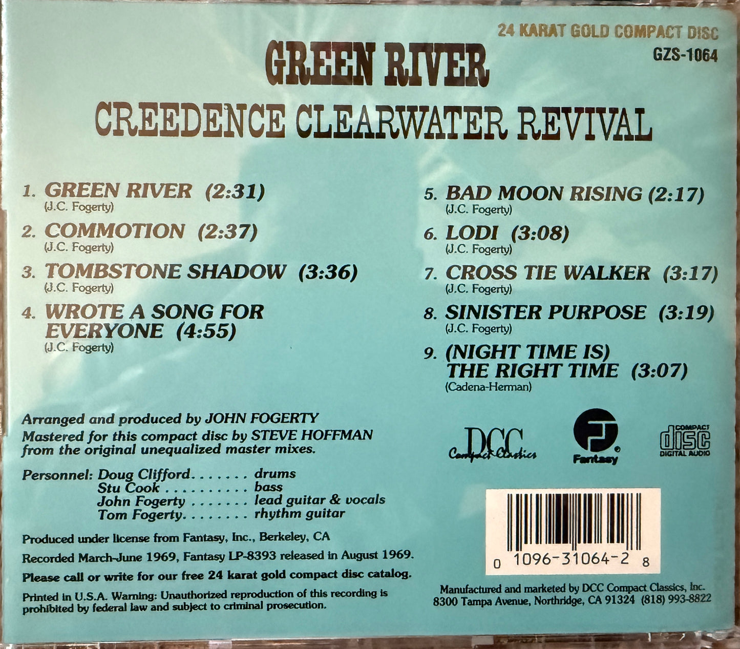 Creedence Clearwater Revival - Green River (DCC Gold CD)