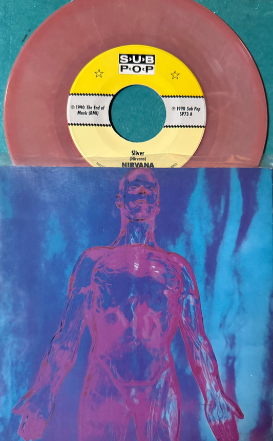 Nirvana - Sliver/Dive (Peach Translucent Vinyl) 7”