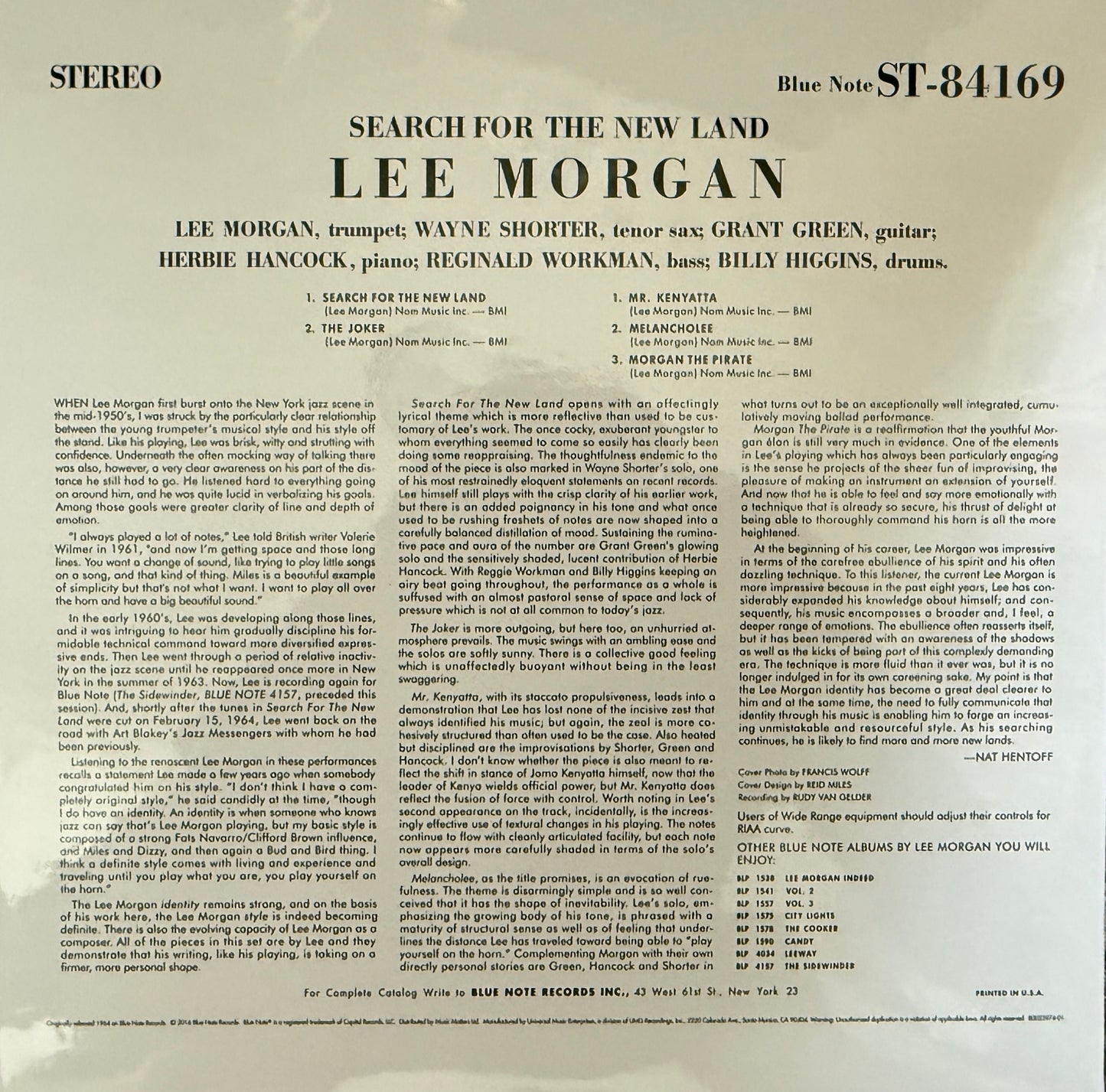 Lee Morgan - Search For A New Land (Music Matters 33)