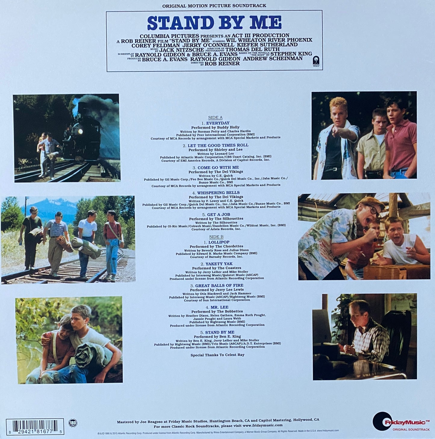 Stand By Me - OST (Friday Music (2015 U.S. Friday Music Press)