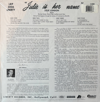 Julie London - Julie Is Her Name (AP 2XLP) Factory Sealed