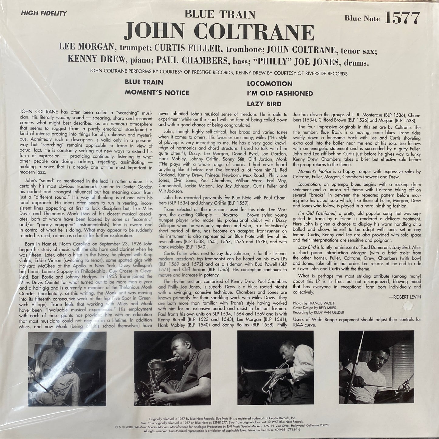 John Coltrane - Blue Train (Analogue Productions) 45 RPM 2XLP Steve Hoffman