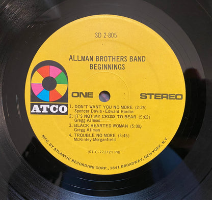 Allman Brothers Band - Beginnings (1973 U.S. Pressing)