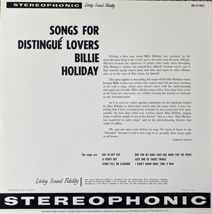 Billie Holiday - Songs for Distingue Lovers (Classic Records)