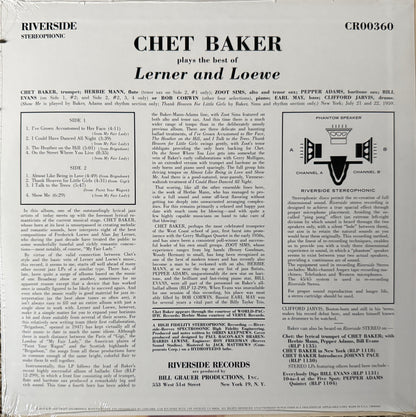 Chet Baker - Plays The Best of Lerner & Loewe (Craft Recordings) Factory Sealed