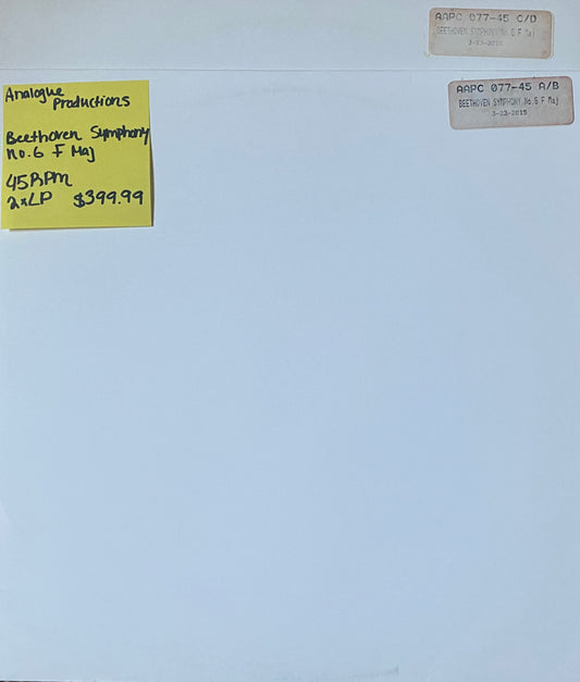 Beethoven - Symphony No. 6 (45 RPM Test Pressing)