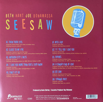 Joe Bonamassa Beth Hart - Seesaw (2013 Europe Press)